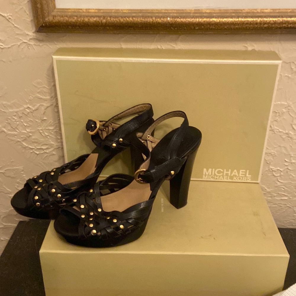 Black Leather Heels…